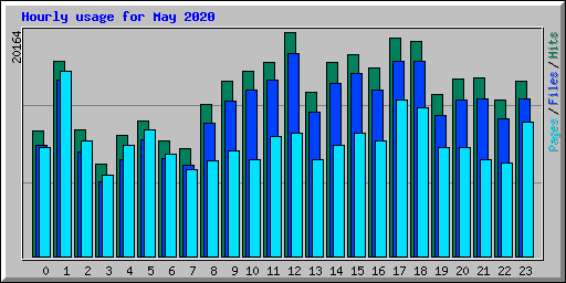 Hourly usage for May 2020